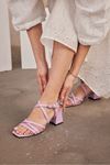 Kadın Topuklu Sandalet-LILA CILT